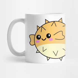 Puffer fish, fish, child, baby, nursery wall art Mug